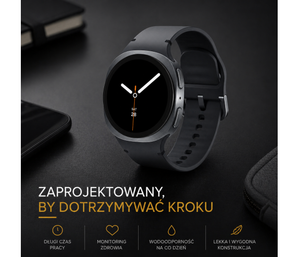 Samsung Galaxy Watch8 40mm Grafitowy - 1344347 - zdjęcie 8